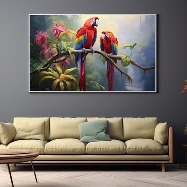 Macaw Parrot Painting